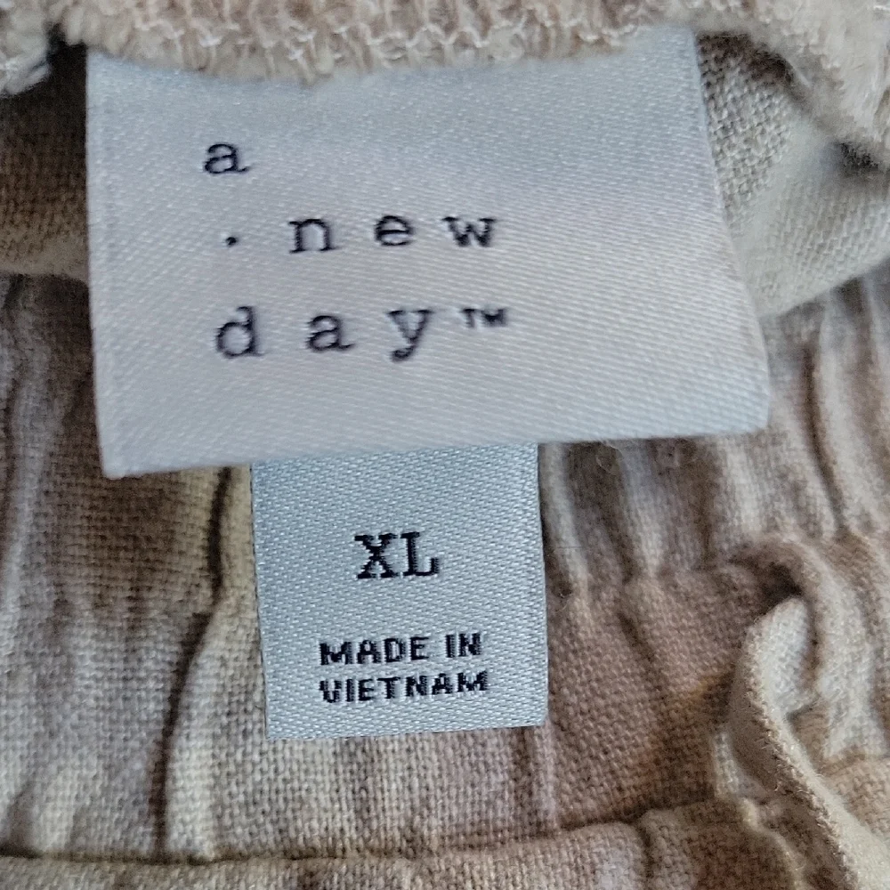 a new day Men's Tan Wide-Leg Chinos
